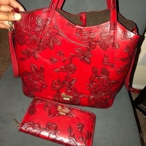 cuoieria fiorentina red handbag